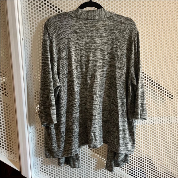 Torrid Knit Open Front Cardigan Size 1 Torrid or 1X in Marled Green GUC - Picture 2 of 8